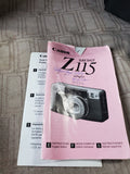 Canon Sure Shot Z115 Caption Camera UNTESTED