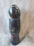 Wooden Kokeshi Doll with Black Kimono