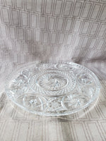 Footed Clear Glass Cake Stand