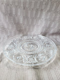 Footed Clear Glass Cake Stand