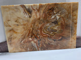 Resin Marble-Look Desk Blotter w/Cork Backing