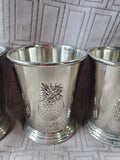 Set of 3 Colonial Williamsburg Reed & Barton Silverplate Julep Cup