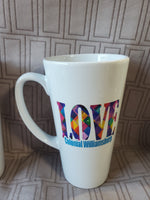 Pair of Love Colonial Williamsburg Coffee Mugs