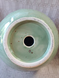 Green Crackle Glazed Ceramic Reticulated Vase