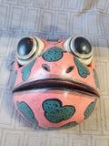 Indonesian Wood Carved Frog Mask