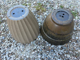 Two Plastic Planter Pots