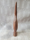 Carved Wood Crane Figurine