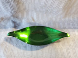 Wallace Green Enamel Silverplate Bowl