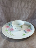 Fine Porcelain by Shafford "Dessert Time" Chip and Dip Platter