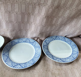 4 Piece Blue and White Dish Set