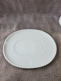 White Ceramic Gravy Boat and Saucer