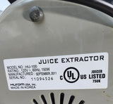 Hurom Juicer Model No. HU-100 WORKS