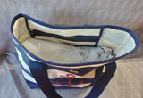 Tommy Hilfiger Striped Canvas Tote Bag