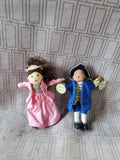 Pair of Colonial Williamsburg Small Cloth Margaret and Bristol Dolls