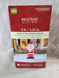 Holiday Living 4 FT Airblown Waving Santa Inflatable WORKS