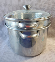 Stainless Steel Stock Pot with Steamer Insert