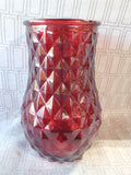 Ruby Red Glass Vase