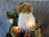 Lighted Santa Tree Topper WORKS