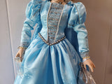 Danbury Mint 1987 Porcelain Cinderella Doll with Stand
