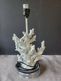 Faux White Coral Table Lamp WORKS