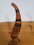 Carved Dried Gourd Bird Figurine