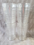 (A) Lot of 4 Clear Tervis Double Walled Tumblers (2 AVAILABLE PRICED INDIVIDUALLY AT $15 EACH)