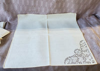 Set of 7 Cream Napkins