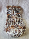 Faux Fur Wine Bottle Gift Bag