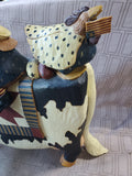 Williraye Studios "Let's Join the Parade!" Americana Cow Figurine AS IS—READ DESCRIPTION CAREFULLY**