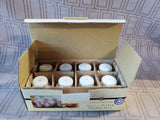 Set of 4 Mini Porcelain Salt and Pepper Shakers
