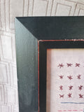 Framed Embroidery United States Pledge of Allegiance