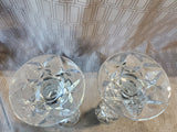 Pair of Towle Crystal Tapered Candlesticks