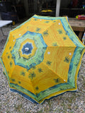 6' Green/Gold Beach Umbrella