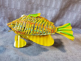 Multi-Colored Metal Fish Figurine