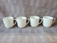 Set of 4 White Demitasses