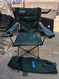 Coleman Green Folding Arm Chair w/Carry Bag