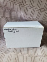 Wooden Deer Jewelry Box with Mirror