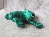 Carved Green Stone Elephant Paperweight