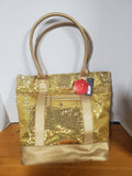 Apt 9 Gold Toned Sequin Tote Bag