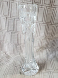 Pair of Clear Glass Bud Vases