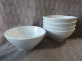 Set of 5 Primagera White Soup Bowls