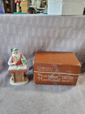 Gorham Norman Rockwell Inspirations in Porcelain "Yuletide Reckoning" Figurine