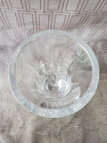 Heavy Clear Glass Flare Vase