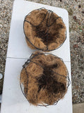 Two Hanging Planter Baskets w/Liners