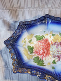 Vintage Chrysanthemum Serving Dish