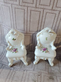 5 Piece Vintage Porcelain Miniature Furniture Set