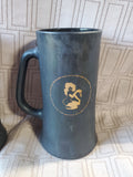 Pair of Matte Black "The Playboy Club" Steins (A)