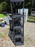 5-Tier Black Plastic Shelving Unit (two available, price separately)