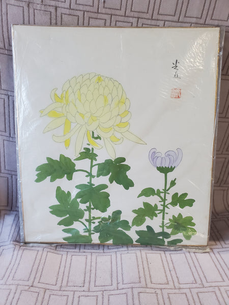 (B) Japanese Chrysanthemum Print
