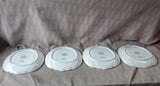 Set of 4 Pier 1 White Pumpkin Salad Plates